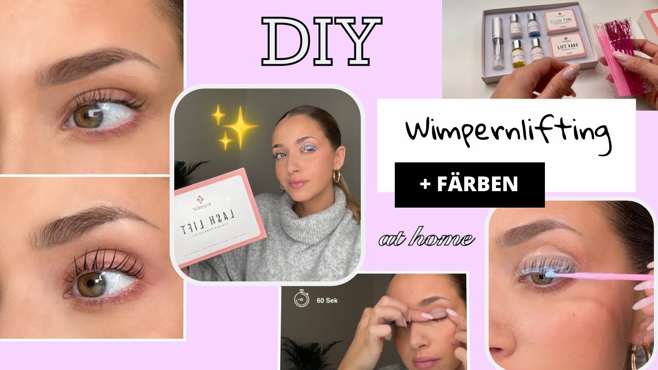 WIMPERNLIFTING selber machen + Wimpern färben ✨ (Schritt für Schritt, ganz easy)