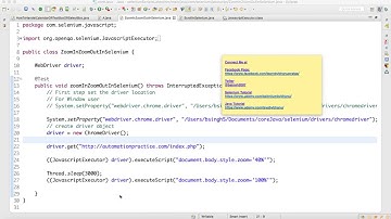 ZoomIn ZoomOut In Selenium