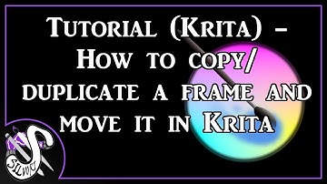 Tutorial Krita - How to copy/duplicate a frame and move it in Krita