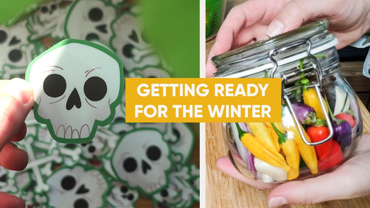 First time pickled chilli peppers 🌶 chutney 🌶 new stickers