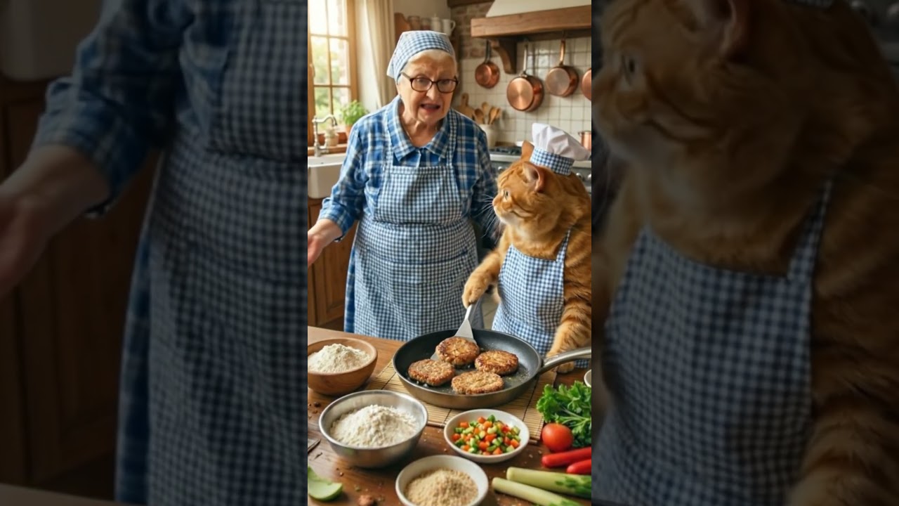 Кот против котлет: кто победит? 😼🔥  