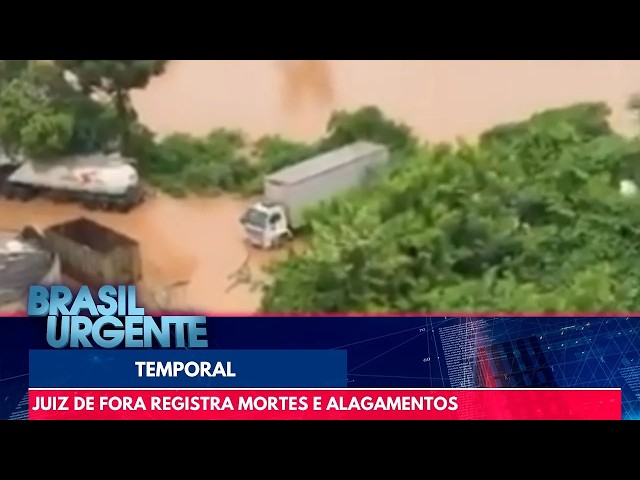 Chuva deixa mortos e centenas de pessoas desabrigadas em Minas Gerais | Brasil Urgente - 24/02/2026