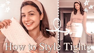 How to Style Tights | Outfit Ideas and Inspiration 🤍🎀