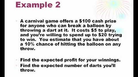 AP Statistics Chapter 16 - Expected Value