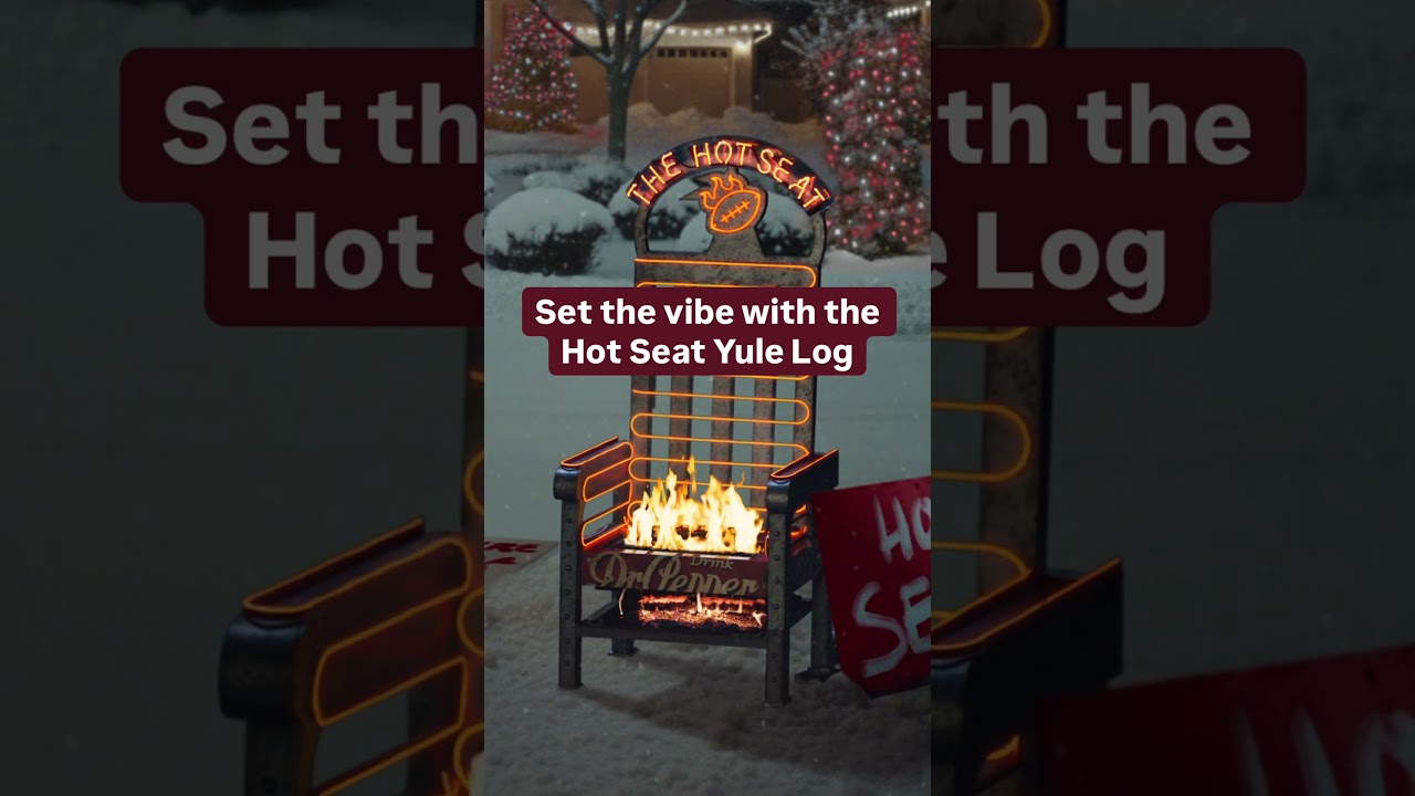 Dr Pepper Presents: The Hot Seat Yule Log  #cozy #yulelog #collegefootball #holiday
