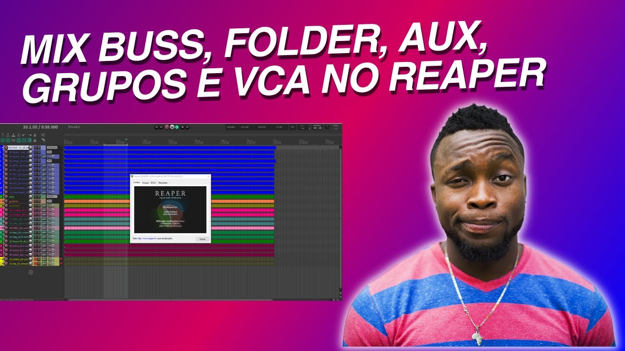 Aprenda a Criar Mix Buss, Folder, Aux, Grupos e VCA no Reaper Fácil do Zero 