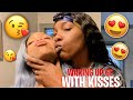 Waking My Girlfriend Up With KISSES SUPER CUTE REACTION