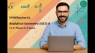 Analytical Geometry (GE2) - 8 | 11.6: Planes in 3-Space | UoDelhi | India