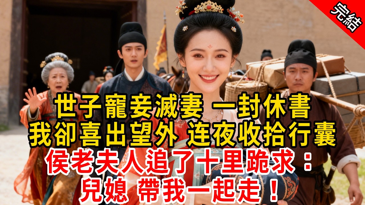 世子寵妾滅妻 一封休書，我卻喜出望外 连夜收拾行囊；侯老夫人追了十里跪求：兒媳 帶我一起走！#原创 #古言 #小说 #重生 #爽文