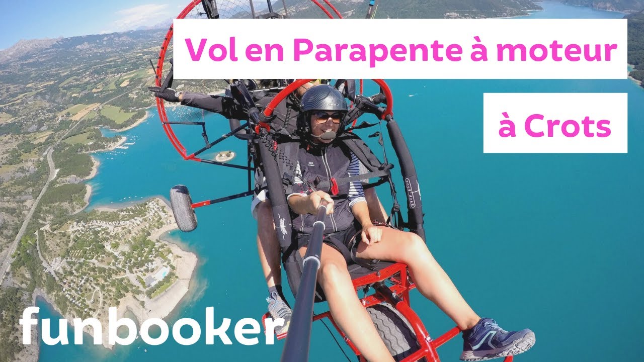 Baptême de l'air en parapente à moteur à Crots (05) - Funbooker