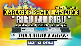 RIBU LAH RIBU - KARAOKE REMIX LAMPUNG - NADA PRIA