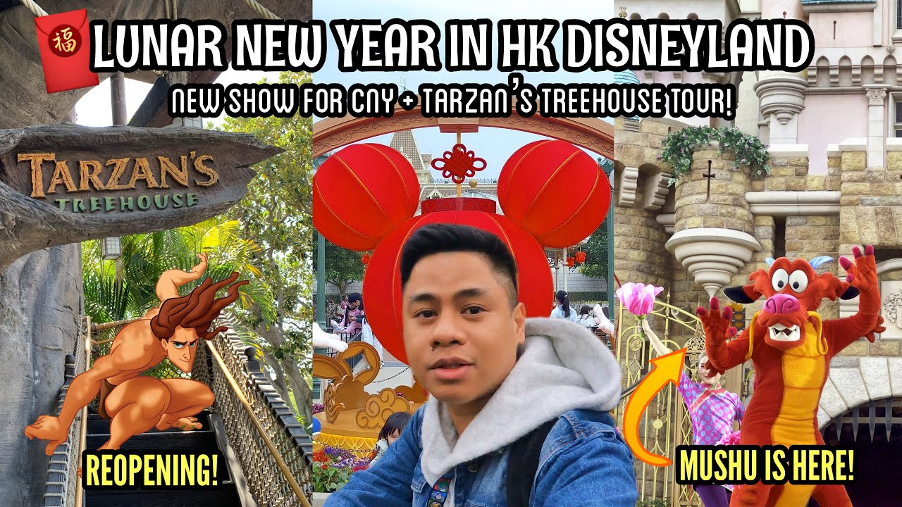 LUNAR NEW YEAR AT HONG KONG DISNEYLAND 2024 NEW SHOWS + REOPENING OF