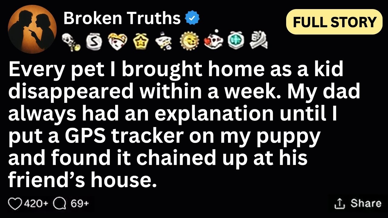FULL STORY My dad smiled when my puppy vanished so I tracked it with GPS to his friend's house