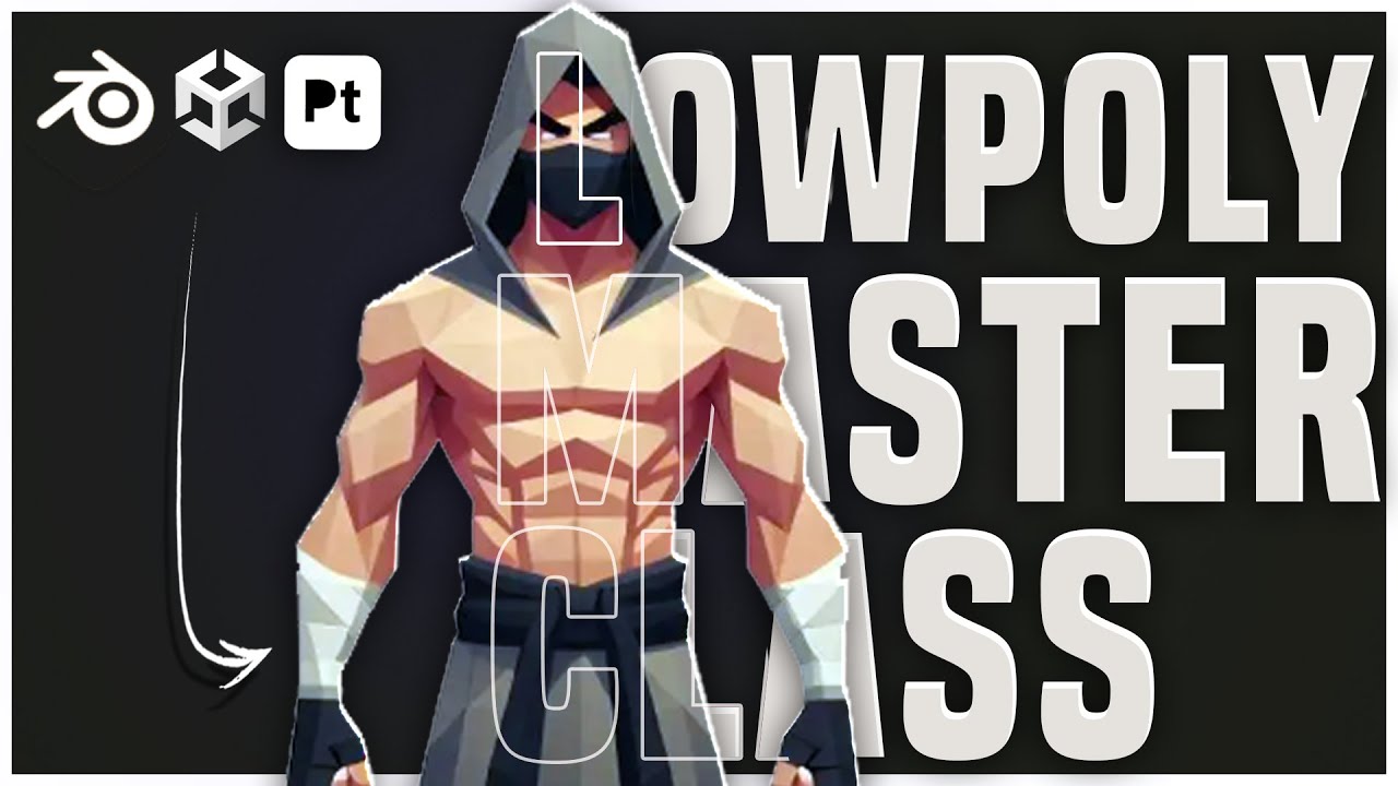 MASTERCLASS PERSONAGEM LOW POLY no Blender 4.0 | Modelar | Pintura | Custom | Rig | Exportar | Unity