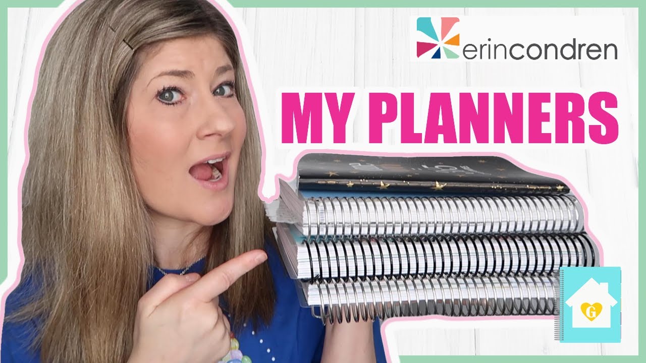 HOW I USE MY ERIN CONDREN PLANNERS MY PLANNER COLLECTION 2020 YouTube
