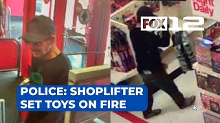 Shoplifter wanted after intentionally setting fire in Salem Target