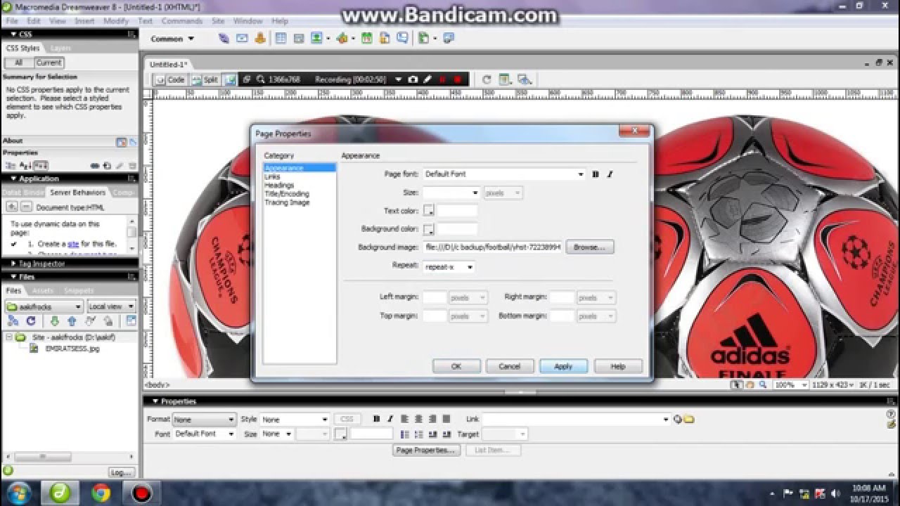 how to use website in macromedia dreamweaver