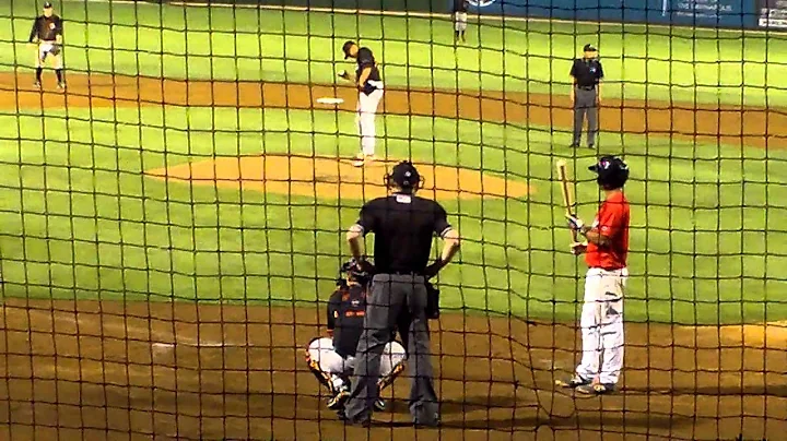 Delmarva RHP Dennis Torres vs. Kannapolis SS Cleul...