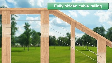 How to use Invisible Cable Railing Kit CB24- Muzata installation tutorial 2021