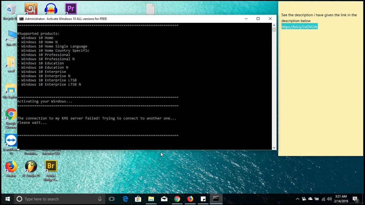 Activate Windows 10 Without Any Software Just Using Cmd Txt Youtube