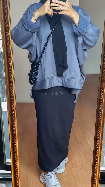 inspirasi ootd sweater dan rok span | racun tiktokshop