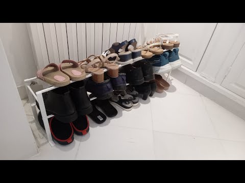 I made a simple shoe rack with flux core welding