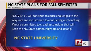 NC State plans for fall semester