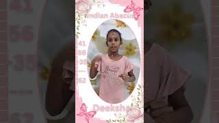 Our Math Genius Deeksha doing mind sums ph 82204 11490 Jaihindpuram Madurai #abacus