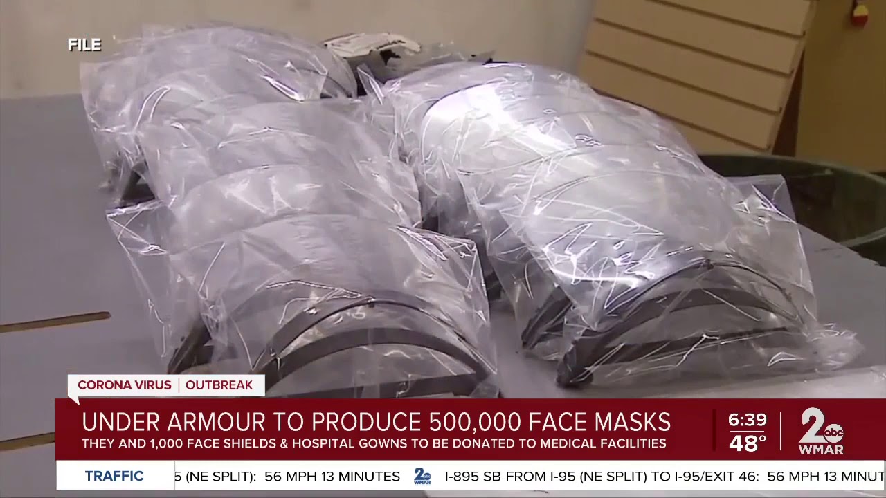 Under Armour to make over 500,000 face masks YouTube
