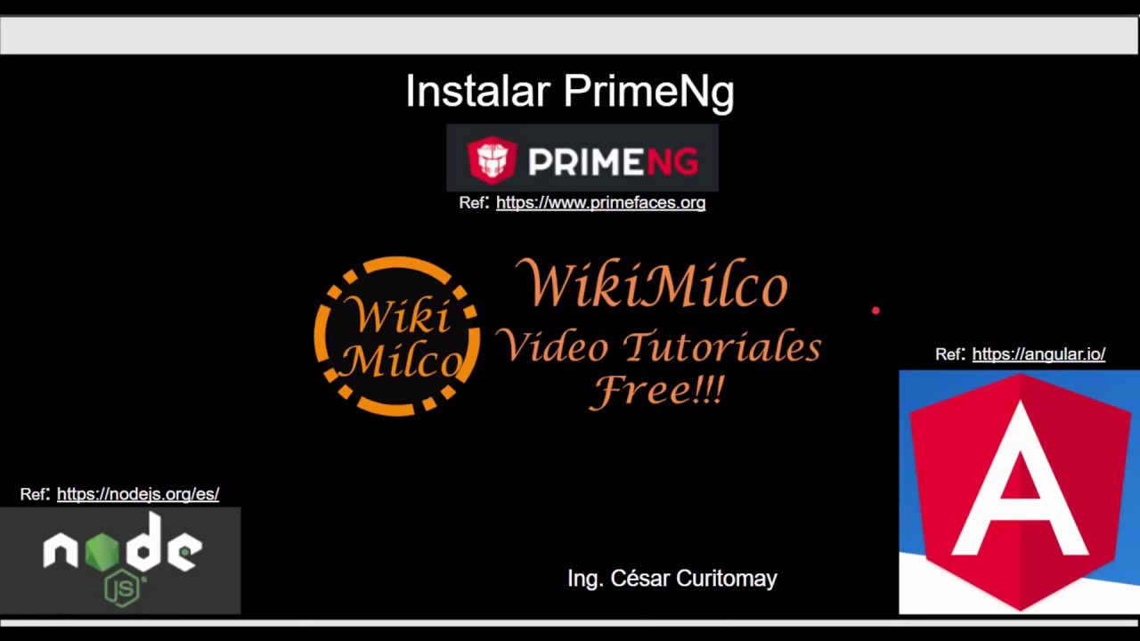 Primeng Angular Parte 03 Instalacion - YouTube