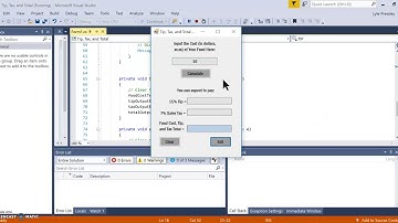 Tip, Tax, and Total Program