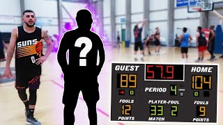 SPECIAL GUEST PLAYS ON MY TEAM! 5v5 Men’s League Basketball Game!