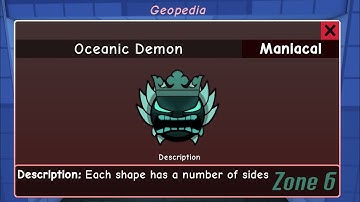 How to get OCEANIC DEMON in FIND THE GEOMETRY DASH Difficulties Roblox Zone 6 [ CODE ]