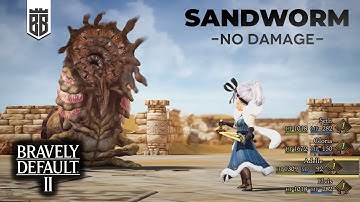 Bravely Default II Demo - Sandworm Boss Battle