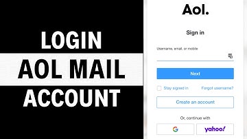 AoL Mail Login: AOL.com Email Sign In (EASY)