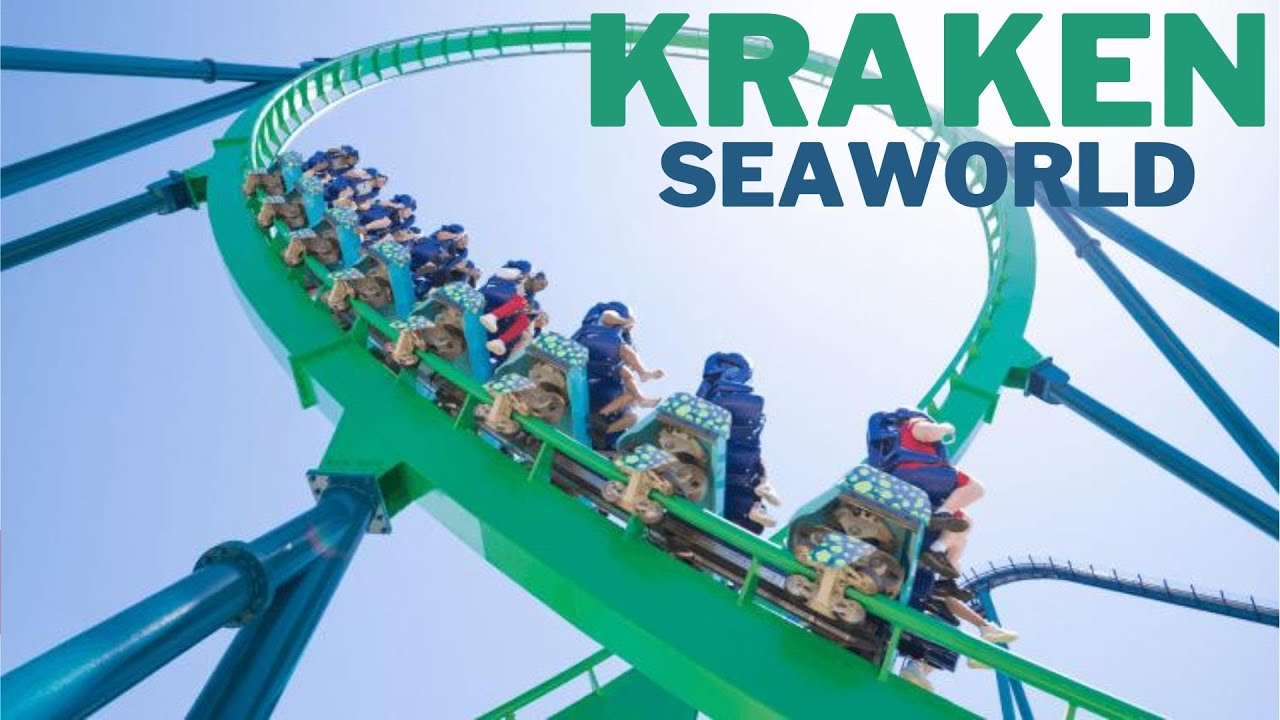 La montaña rusa MÁS INFRAVALORADA de Orlando | Kraken | Seaworld Orlando