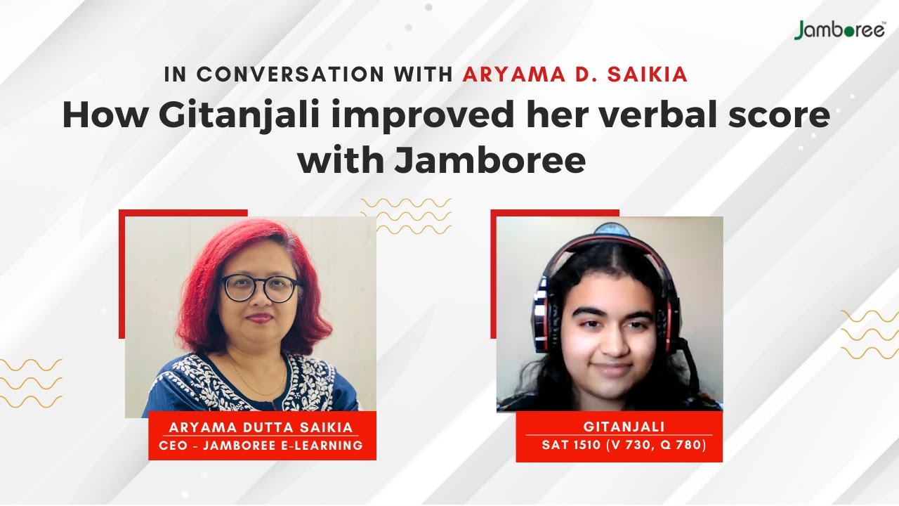 How Gitanjali improved her SAT verbal score with Jamboree Gitanjali