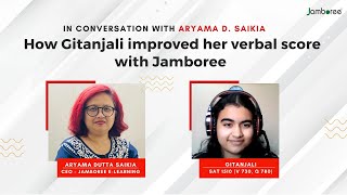 How Gitanjali improved her SAT verbal score with Jamboree | Gitanjali SAT 1510 (V 730, Q 780)