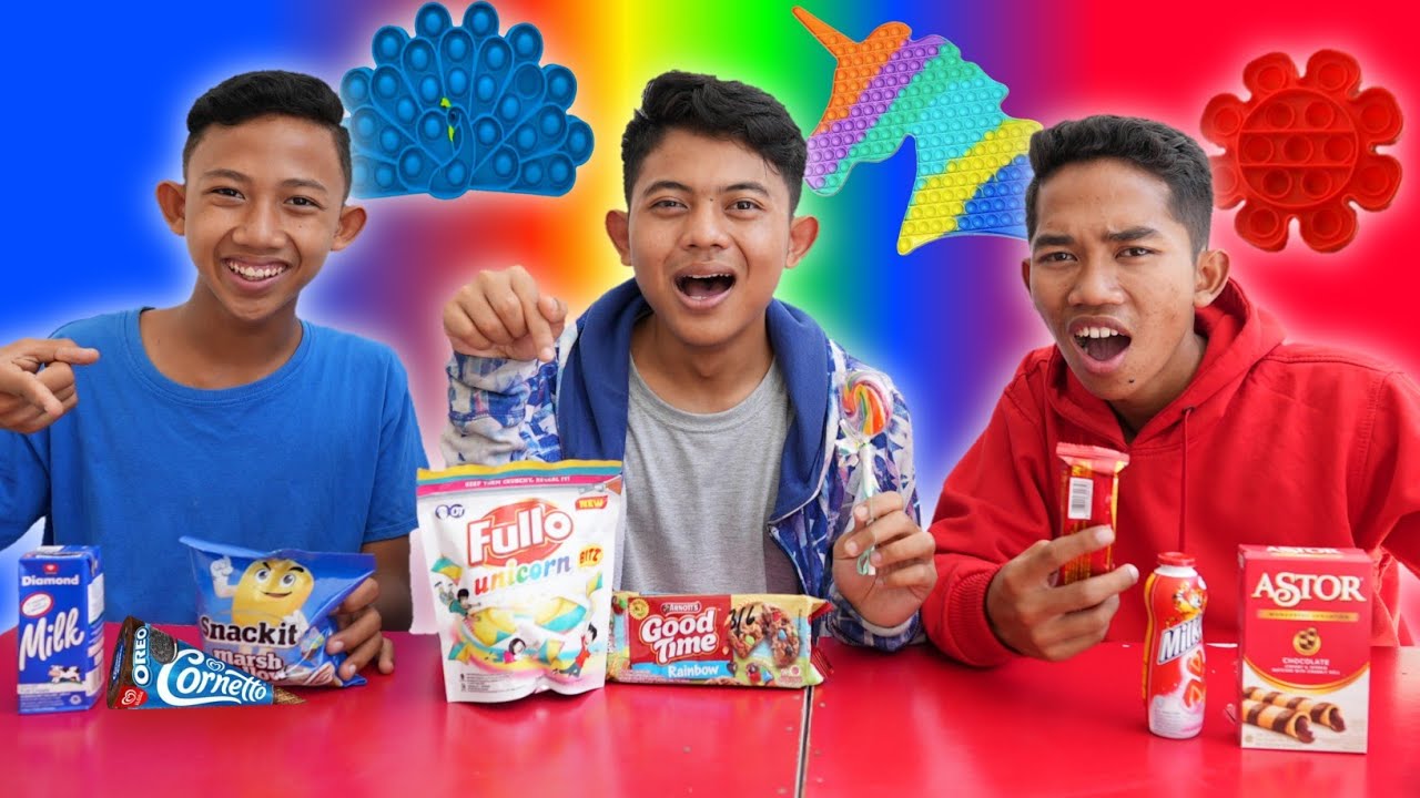 PILIH POP IT SESUAI MAKANAN 1 WARNA KESUKAAN KALIAN PART 2 | Mikael TubeHD
