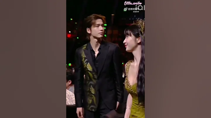 Tian xi wei and Zhang linghe at award show #cdrama #tianxiwei #zhanglinghe #shorts