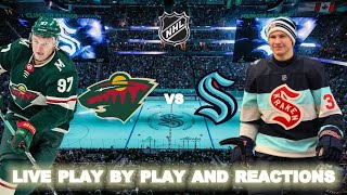 Minnesota Wild vs Seattle Kraken Live Play-By-Play & Reactions