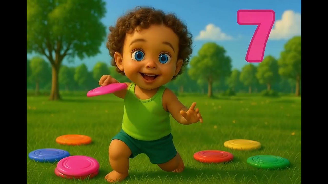 Counting 1 to 10 at the Park | 3D Toddler Learning Numbers