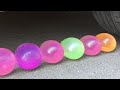 EXPERIMENT 6 Water Balloons VS CAR Crushing Crunchy and Soft Things by Car!