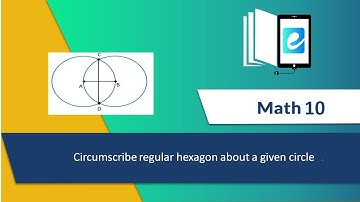 13.2 (viii) Circumscribe regular hexagon about a given circle
