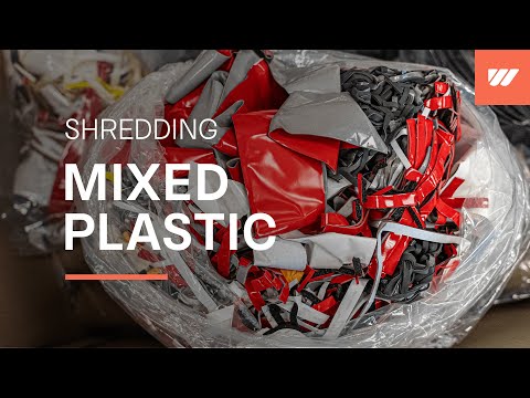 Shredding of mixed plastics in a WEIMA WLK 10