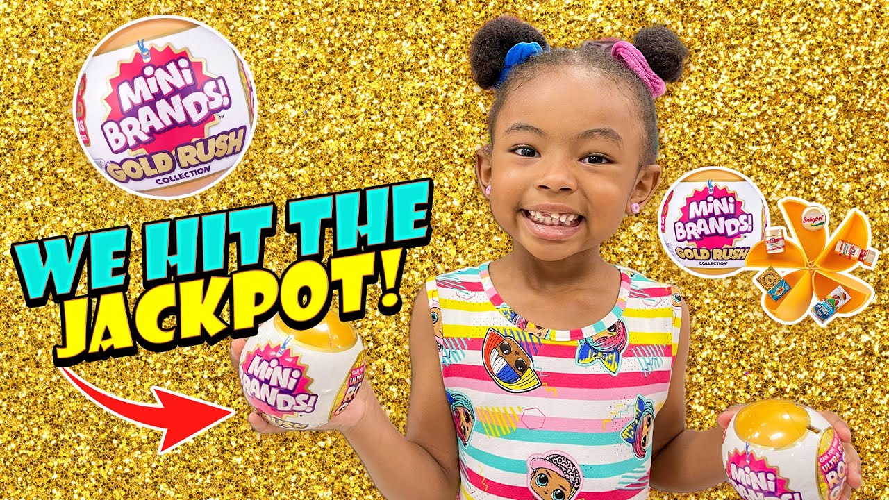 GOLD RUSH MINI BRAND SHOPPING UNBOXING MINI BRANDS GOLD RUSH TOY