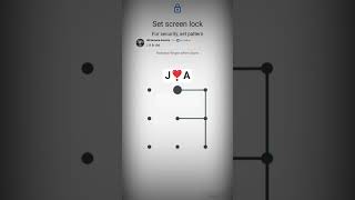 Pattern lock ideas for latter "JA" || JatinOfficial1 #shorts #trendingshorts #pattern