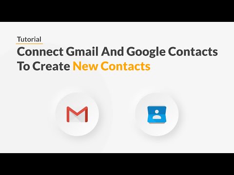 Quickwork | Tutorial: Create Google Contact From Gmail