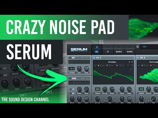 SERUM Tutorial | CRAZY Noise Pad, Melodic Techno | Anyma, Afterlife - Tutorial class=