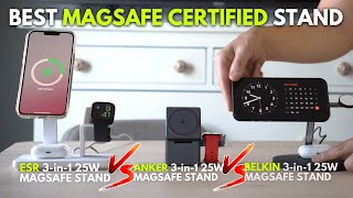 Anker 25W MagSafe Certified Stand vs Belkin 25W vs ESR 25W 3-in-1 Stand by The French Glow 1,358 views 3 months ago 6 minutes, 17 seconds